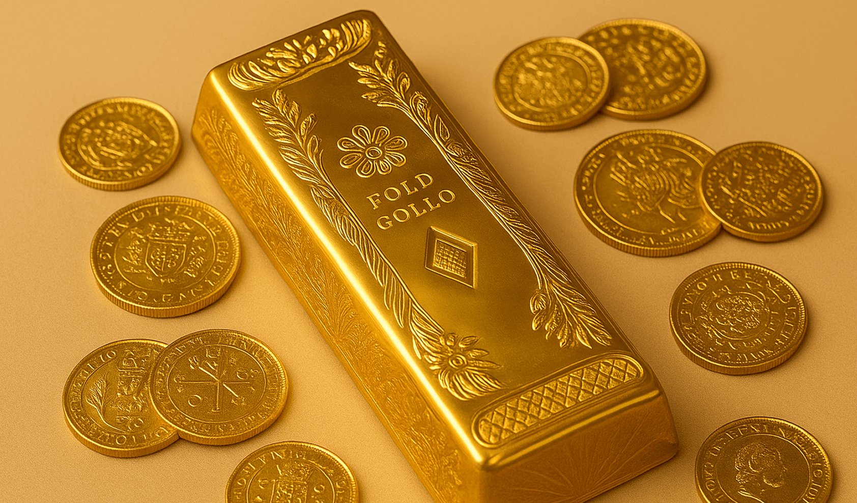Gold Coins and Bars