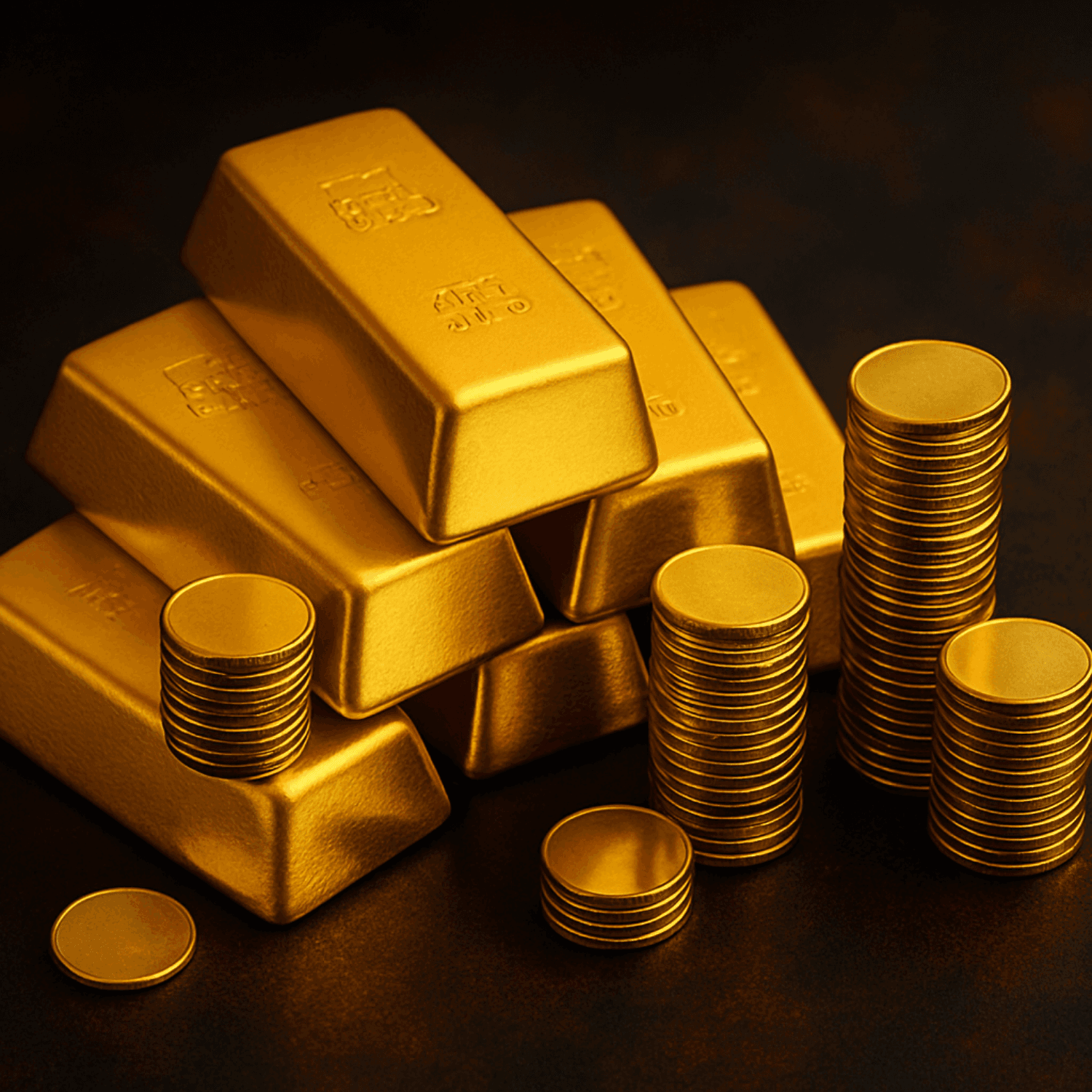 Pure Gold Coins & Bars - Coins and Bars