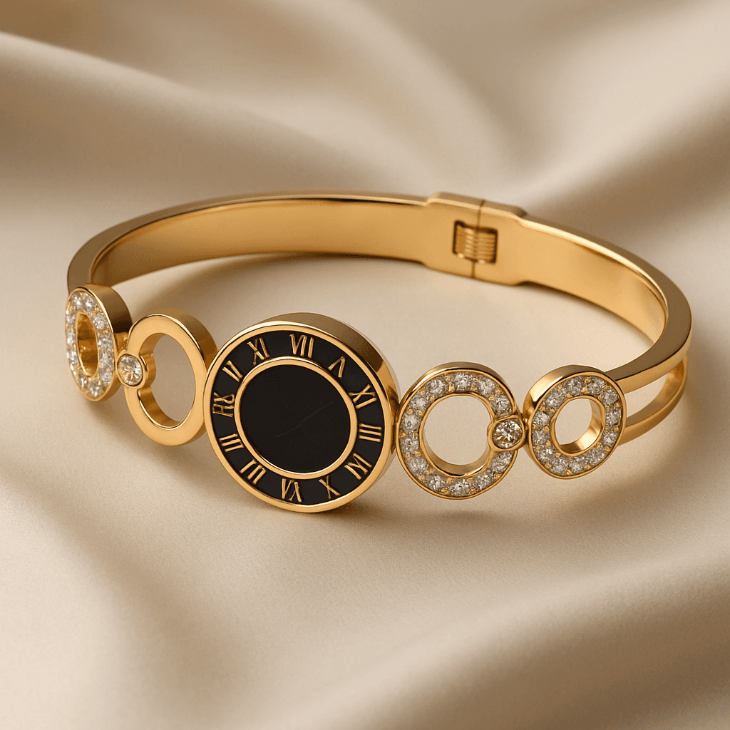 Colorful Enamel Bracelets - Gold