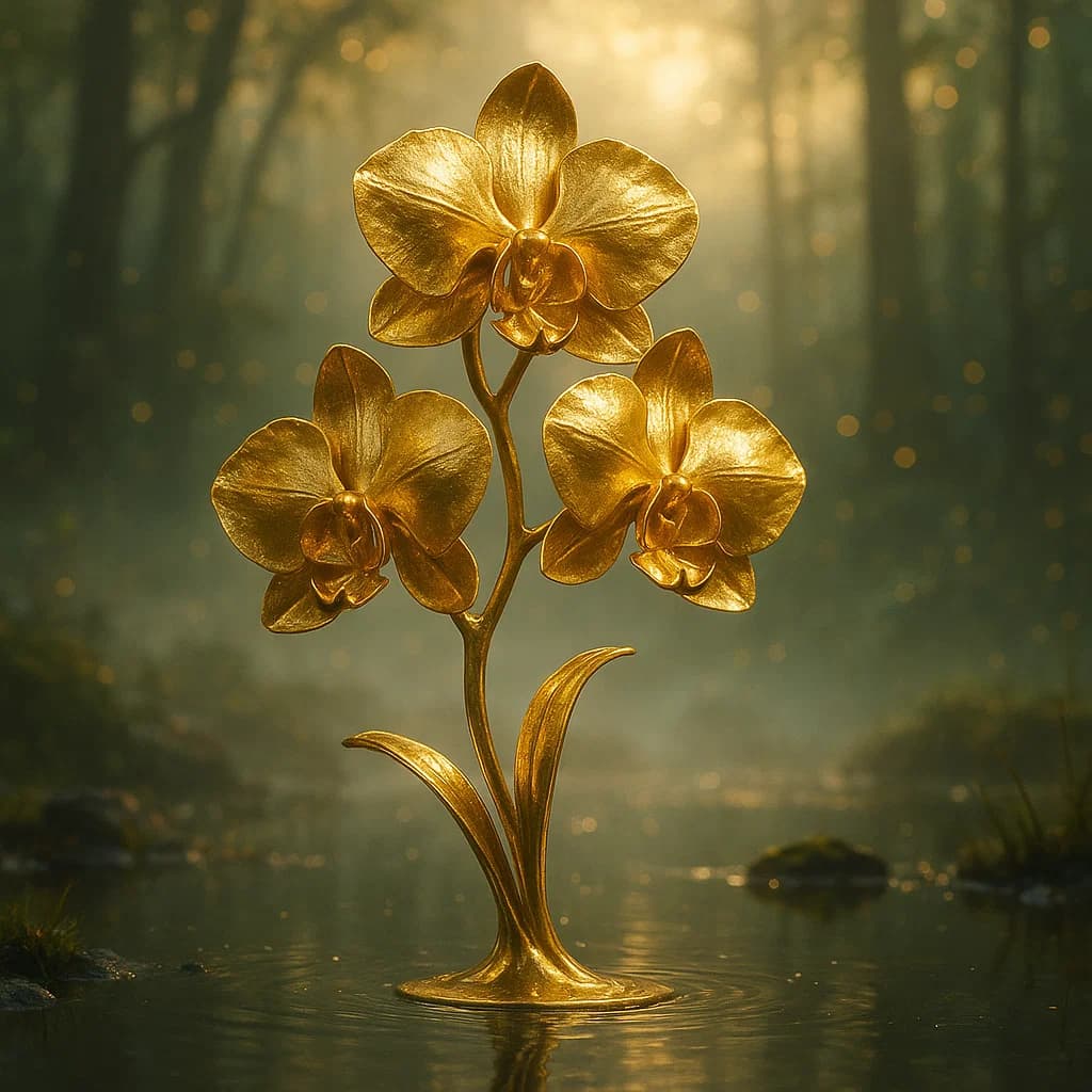 Divine Flower Series - Gold