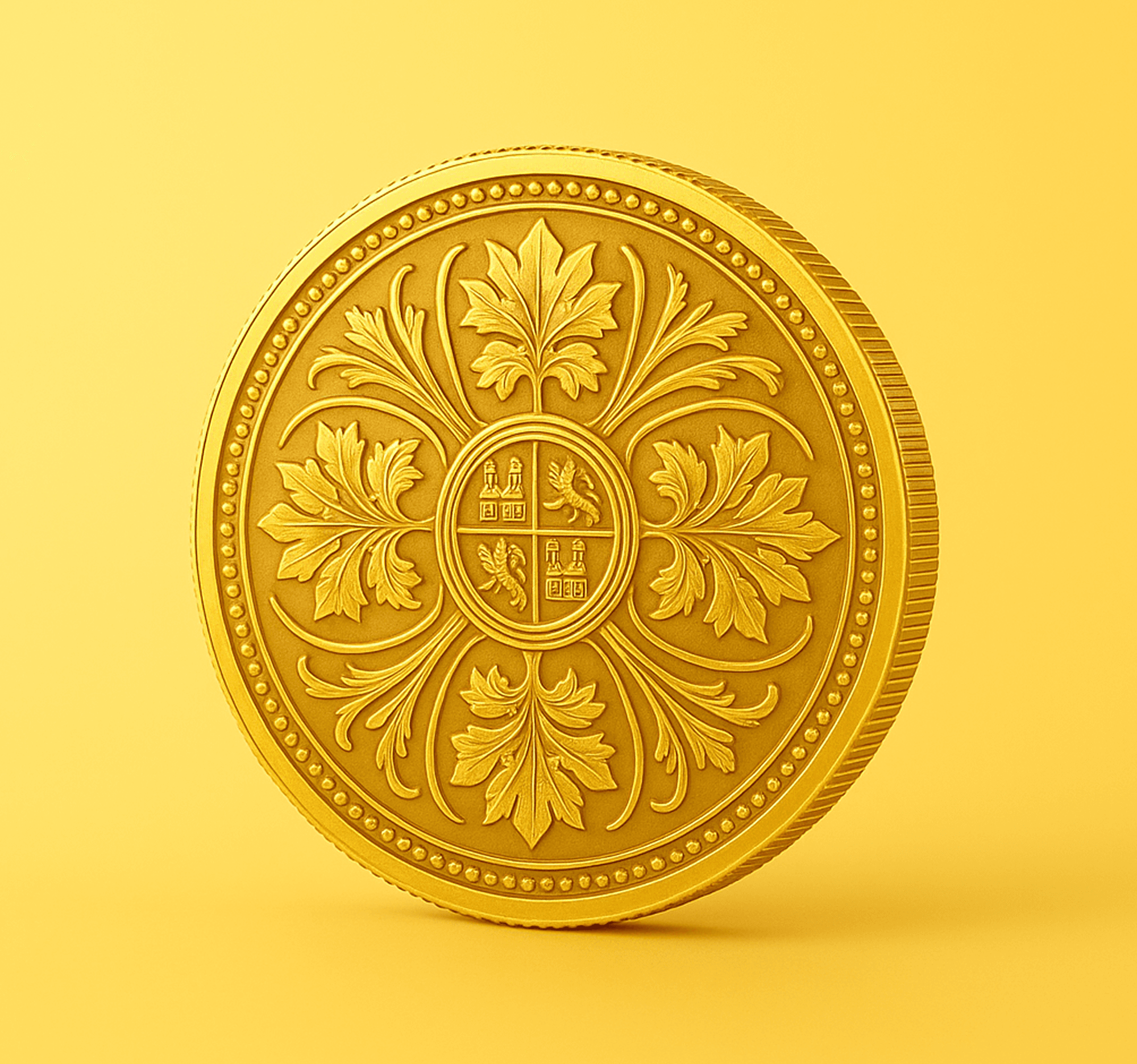 Embossed Coin - Gold