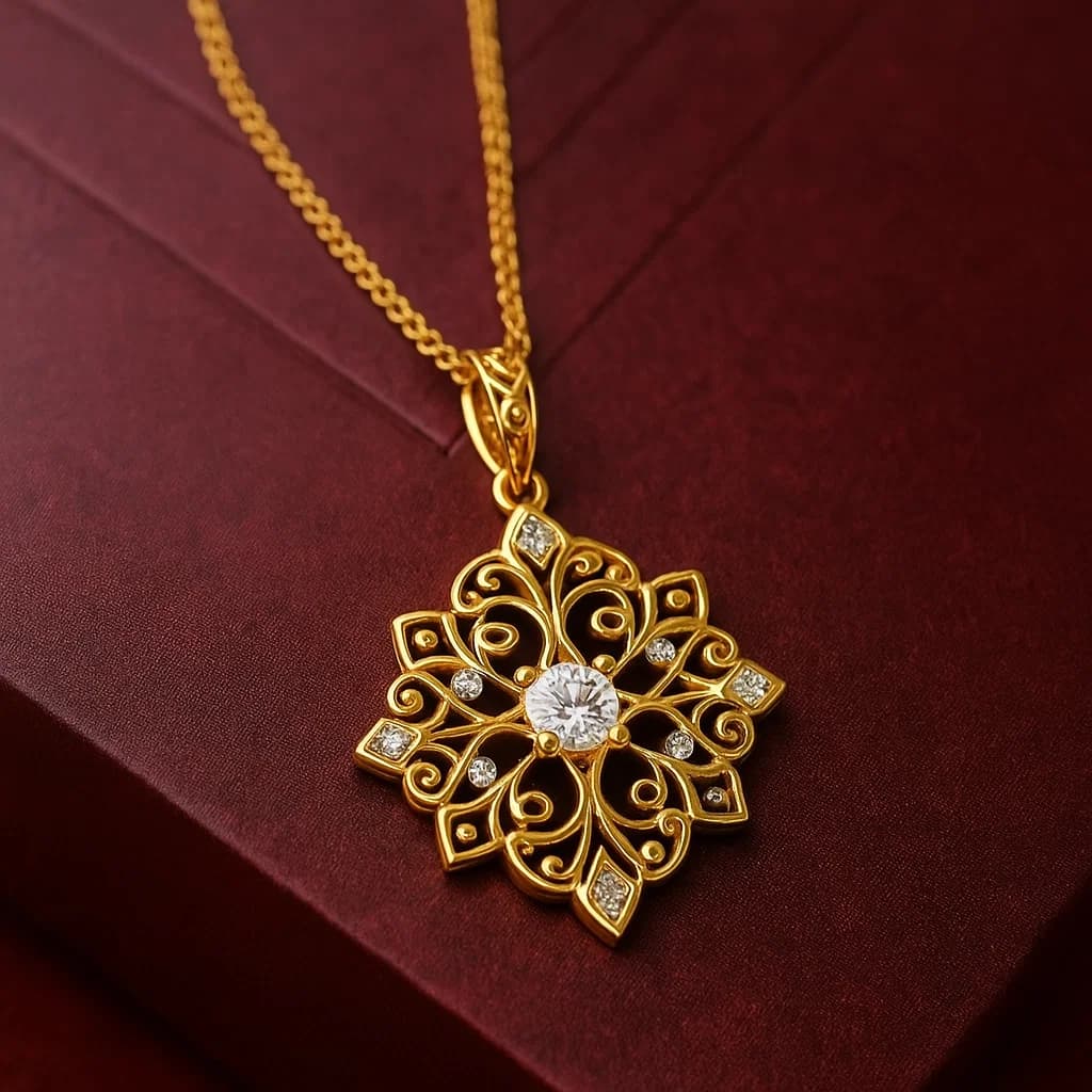 Filigree Art Pendants - Gold