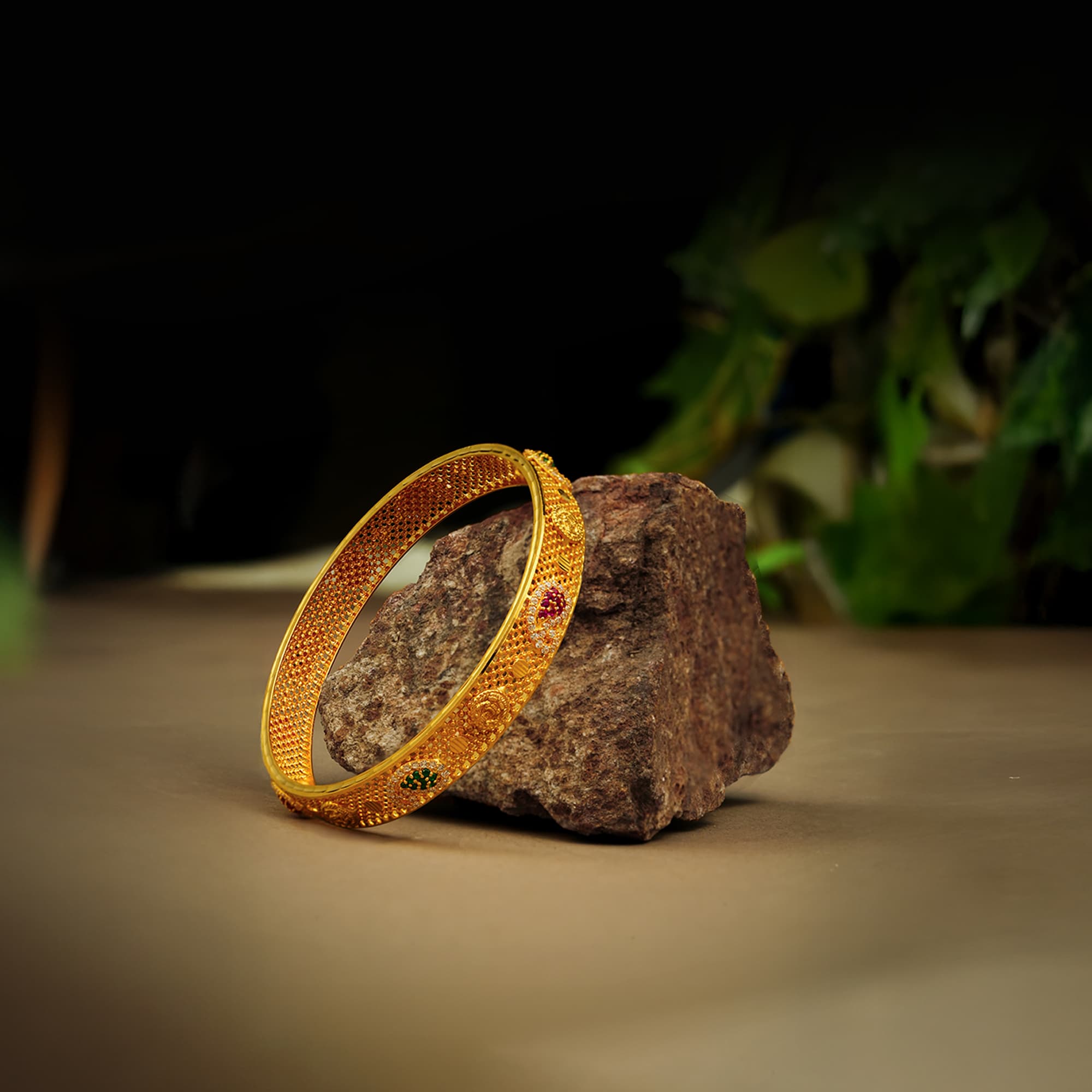 Full-Round Bangles - Gold