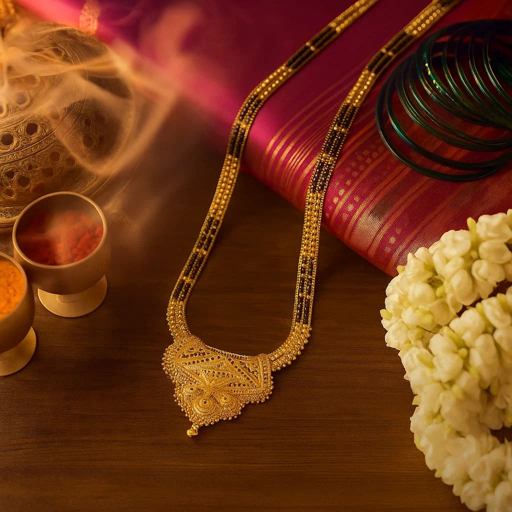 Graceful Long Mangalsutras - Gold