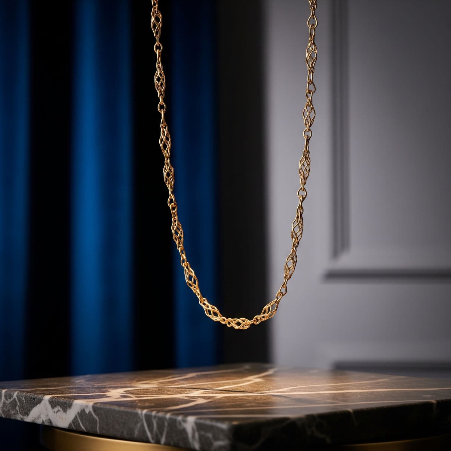 Lightweight Hollow Chains - Gold