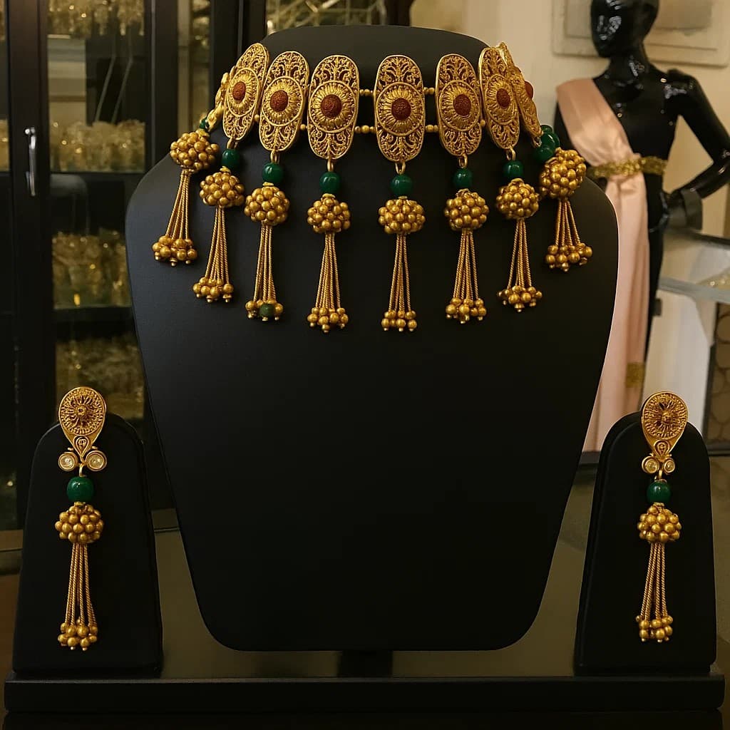 Playful Fringe Necklaces - Gold