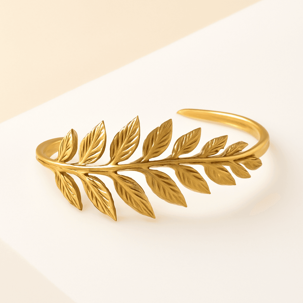 Rigid Gold Armlets - Gold