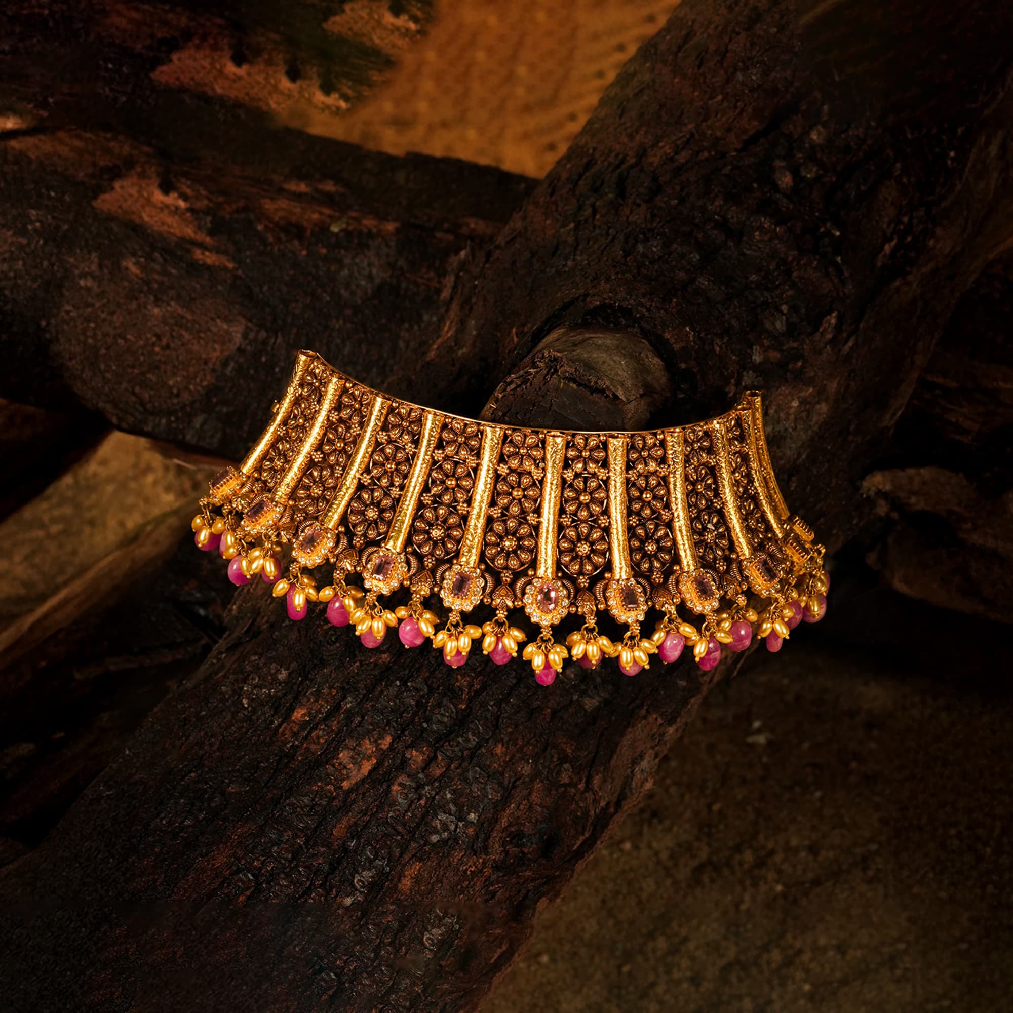 Statement Collar Necklaces - Gold