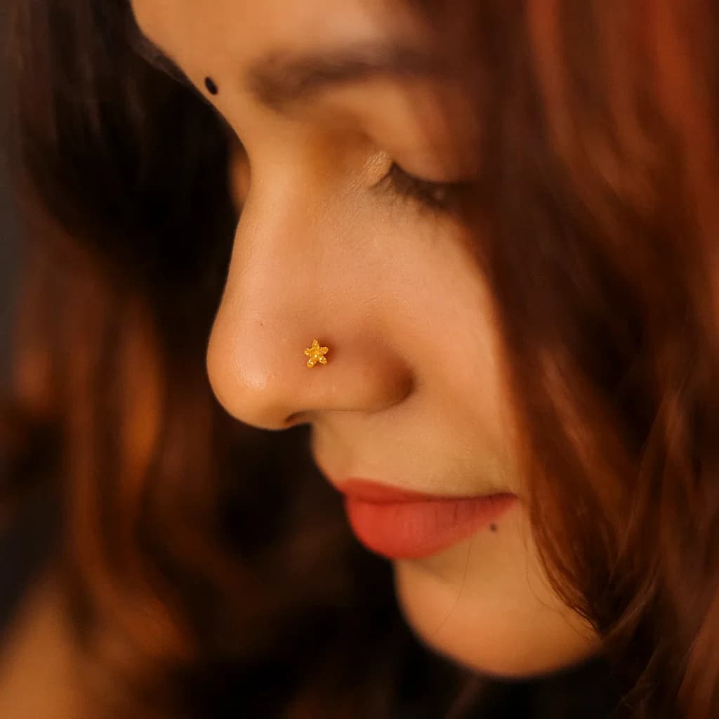 Stud Nose Pins - Gold