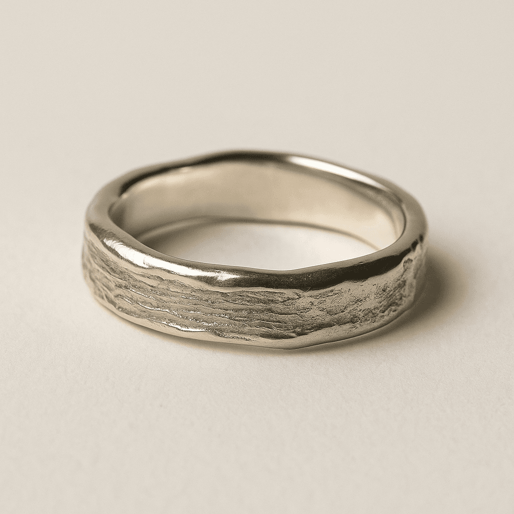 Chic Textured Toe Ring - Silver