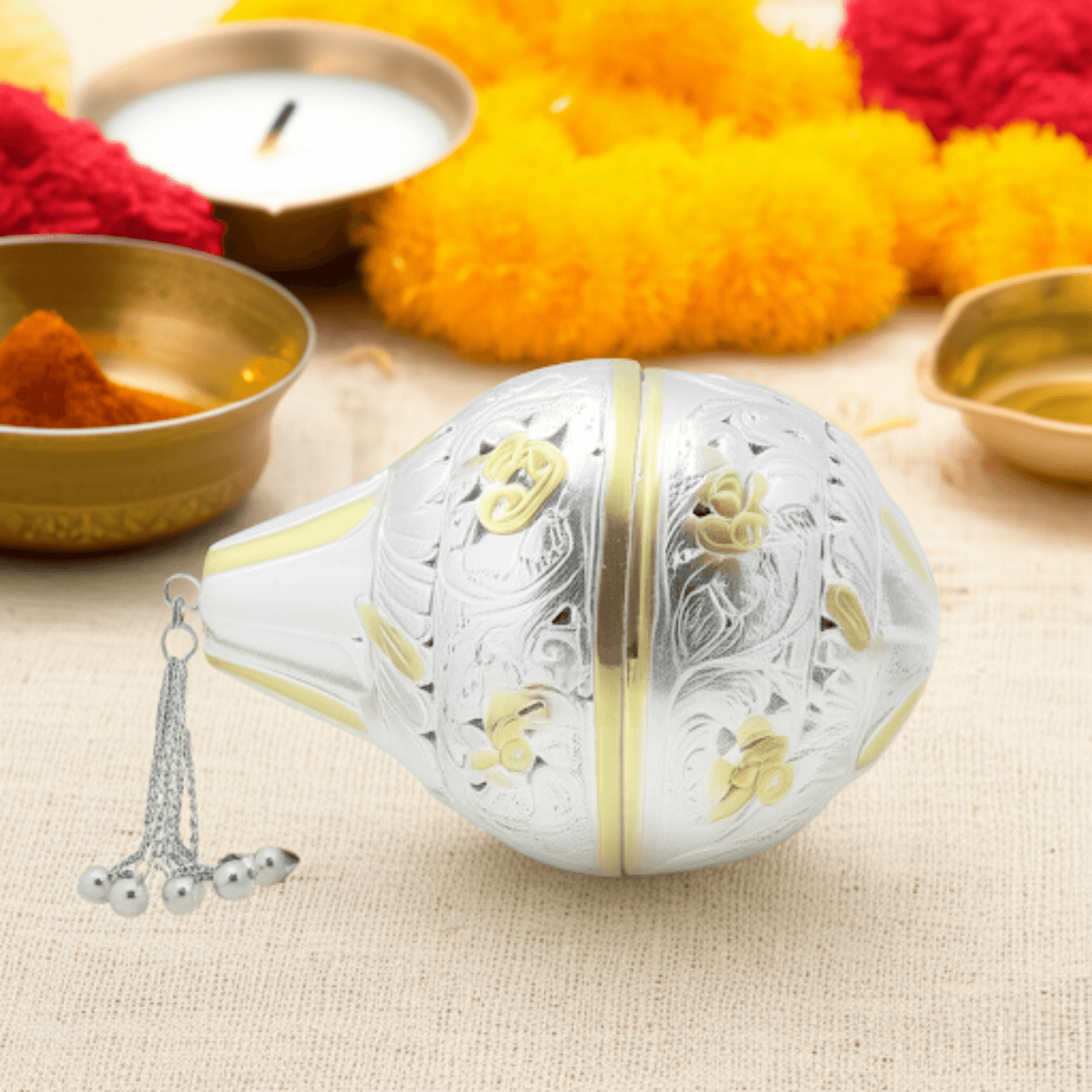 Coconut Ritual Symbol - Silver