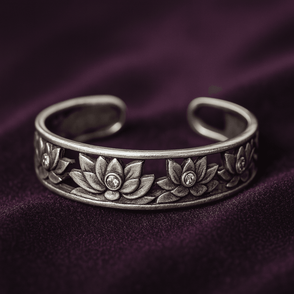 Comfort Adjustable Toe Ring - Silver