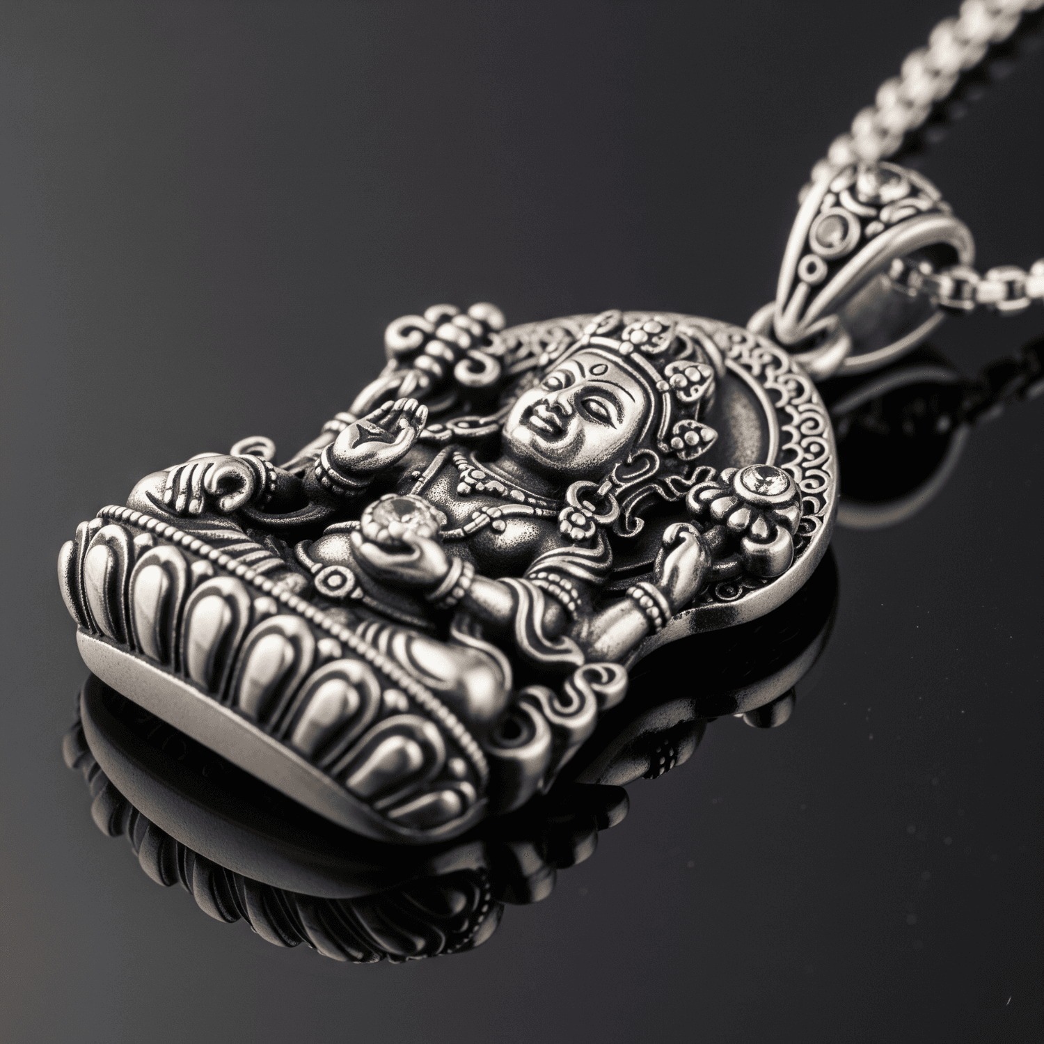 Divine Deity Pendant - Silver