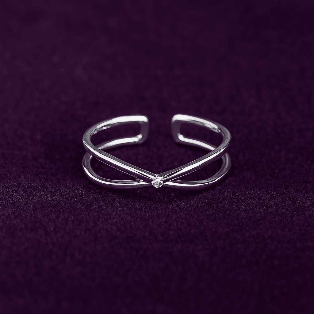 Flexible Adjustable Ring - Silver