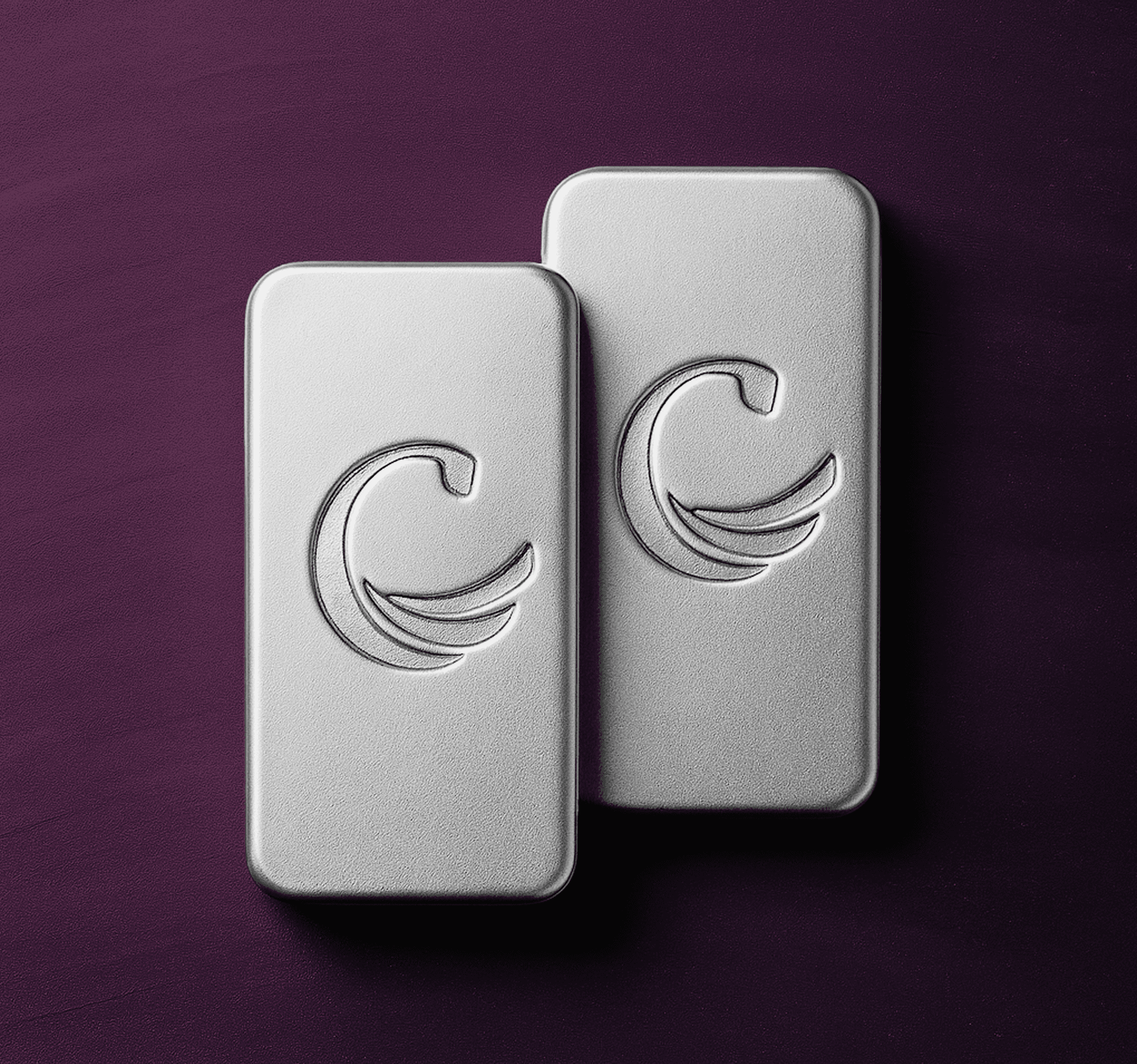 Logo-Stamped Bar - Silver