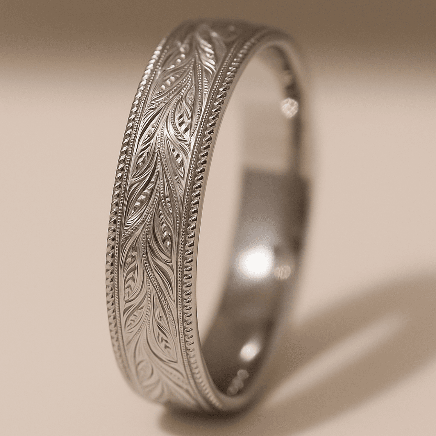 Personalized Engraved Ring - Silver
