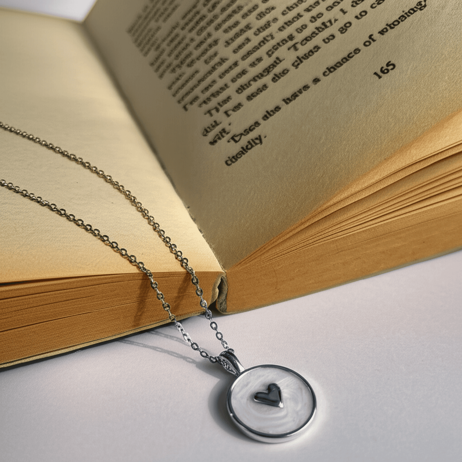 Vibrant Enamel Pendant - Silver