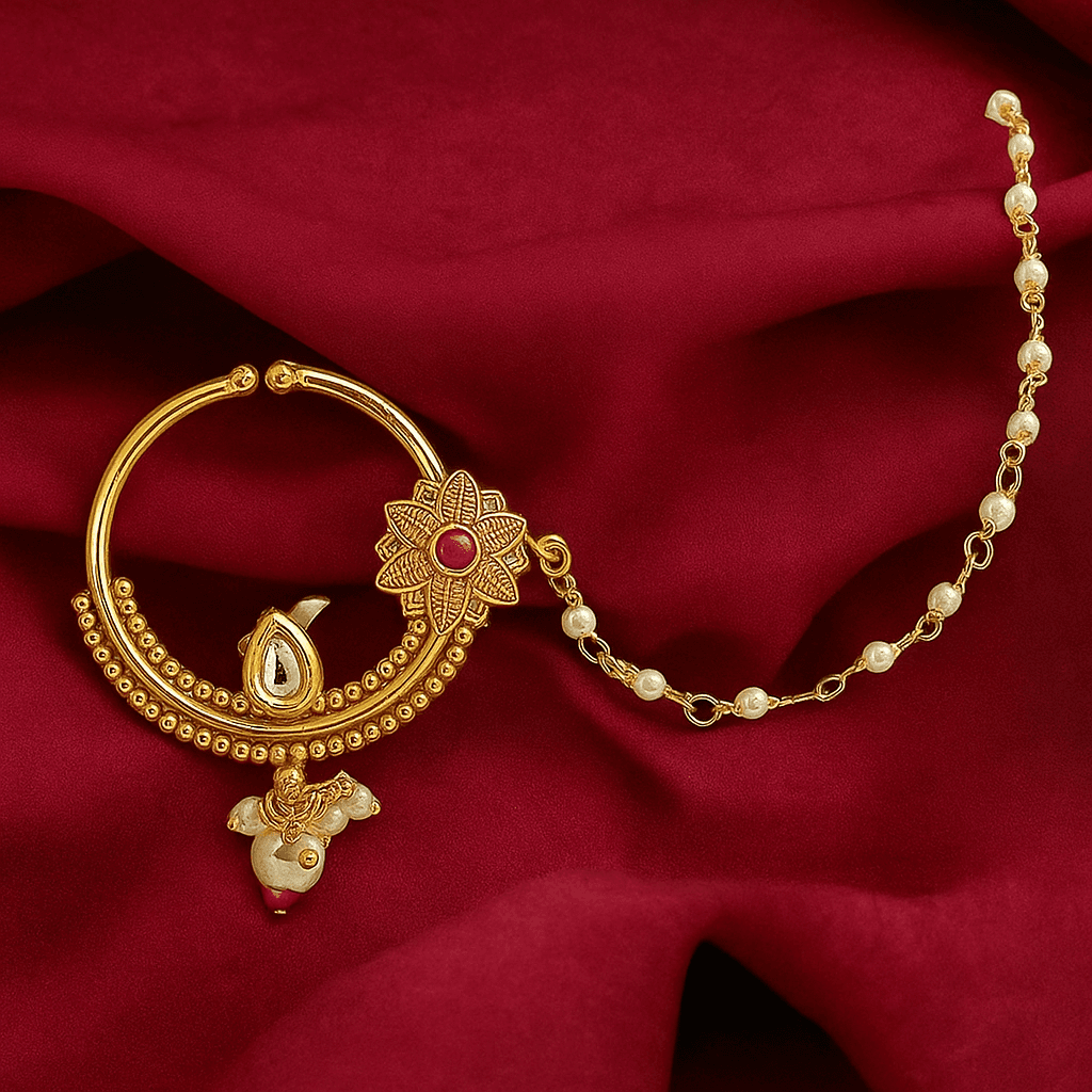 Classic Bridal Nath - Wedding Jewellery