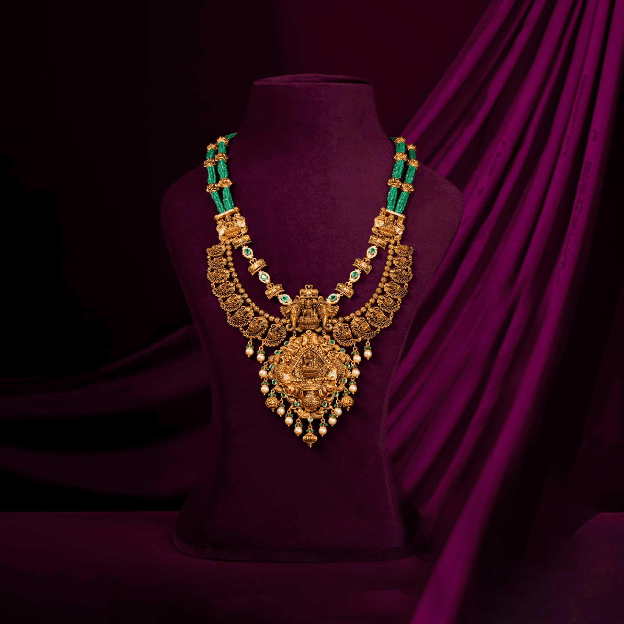 Heritage Gold Harams - Wedding Jewellery