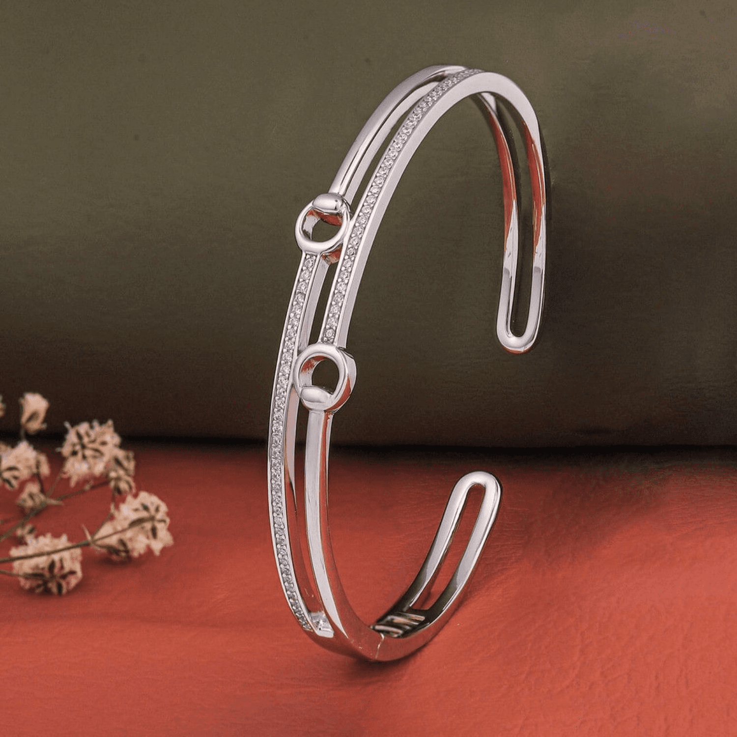 Contemporary Open Kada - Silver