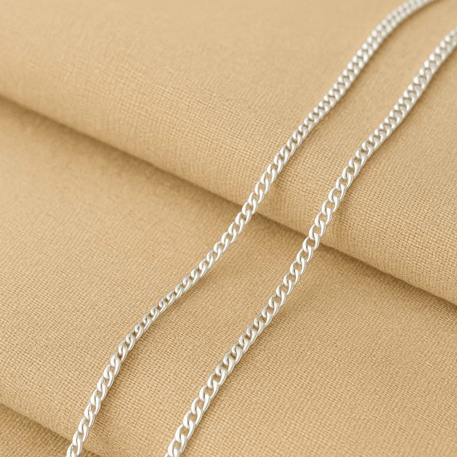 Lightweight Hollow Chain - Silver