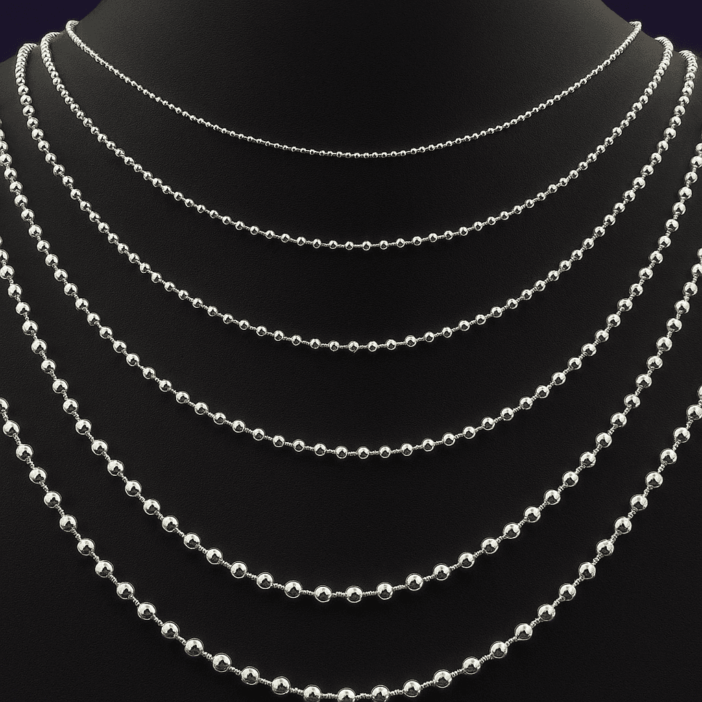 Minimal Ball Chain - Silver