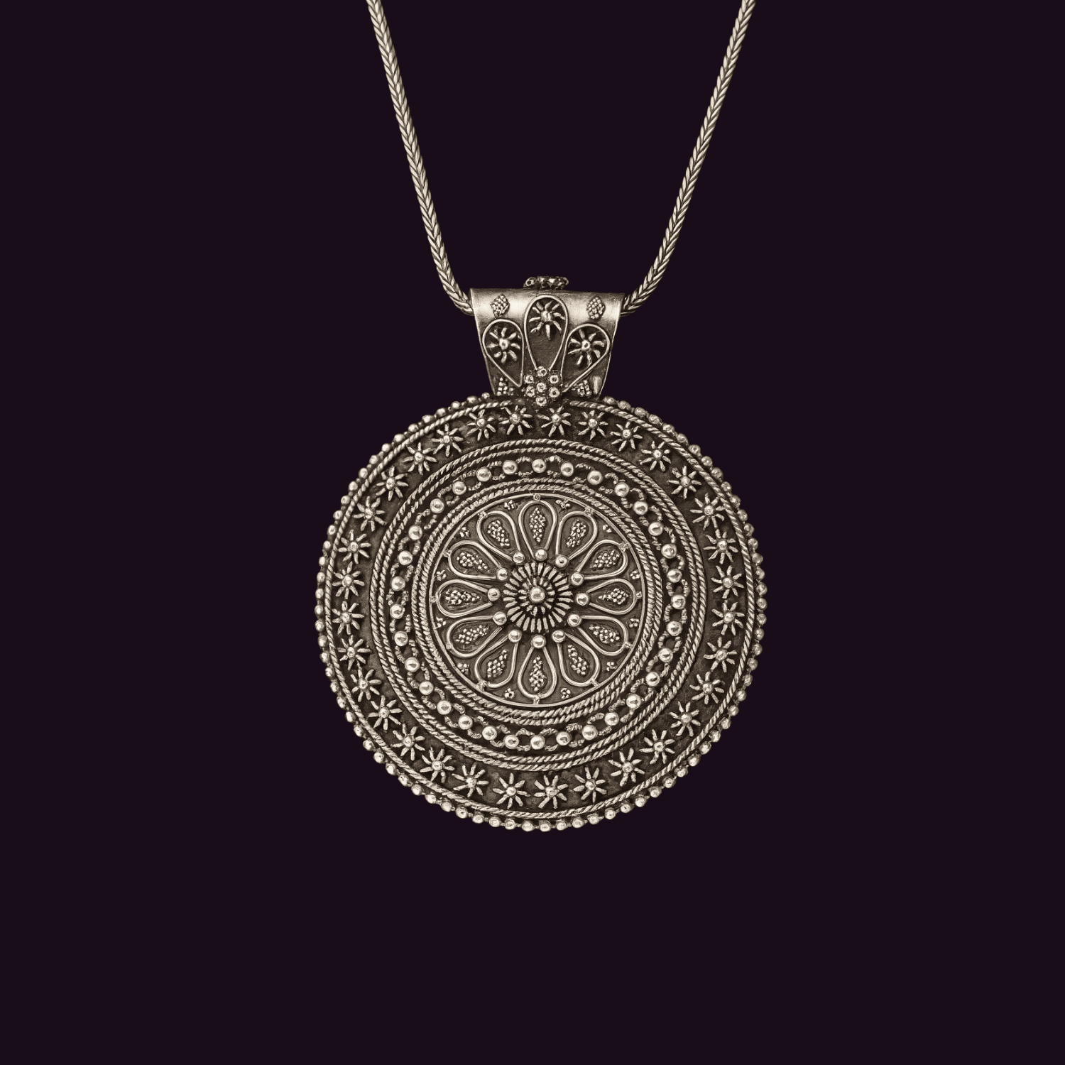 Pendant Silver Chain - Silver