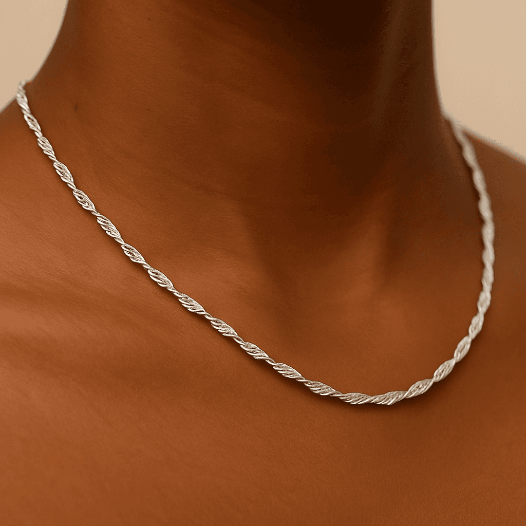 Shiny Singapore Chain - Silver