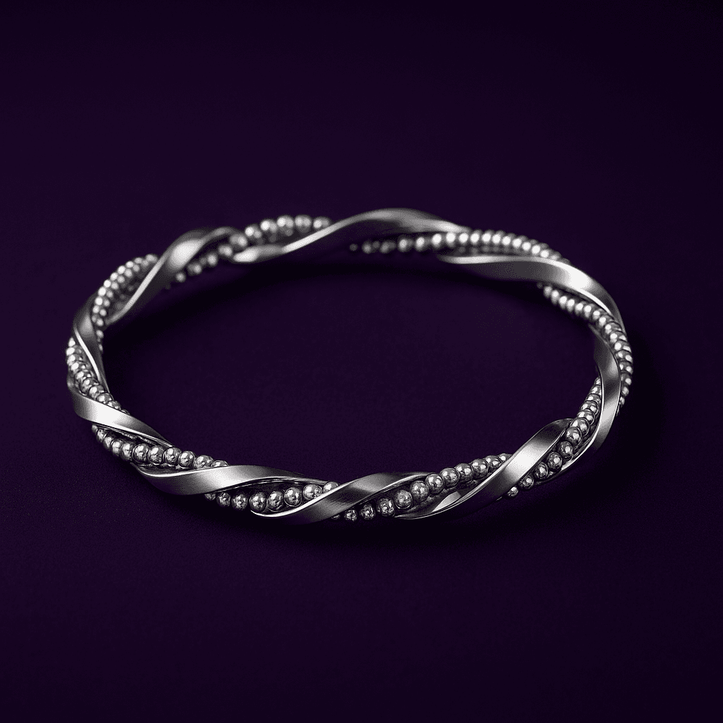 Trendy Twist Bracelet - Silver